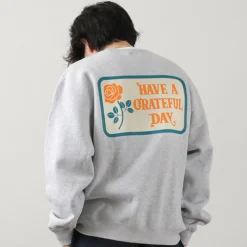 HAVE A GRATEFUL DAY Sweatshirts^/ Box Logo Sweatshirt lightgrey