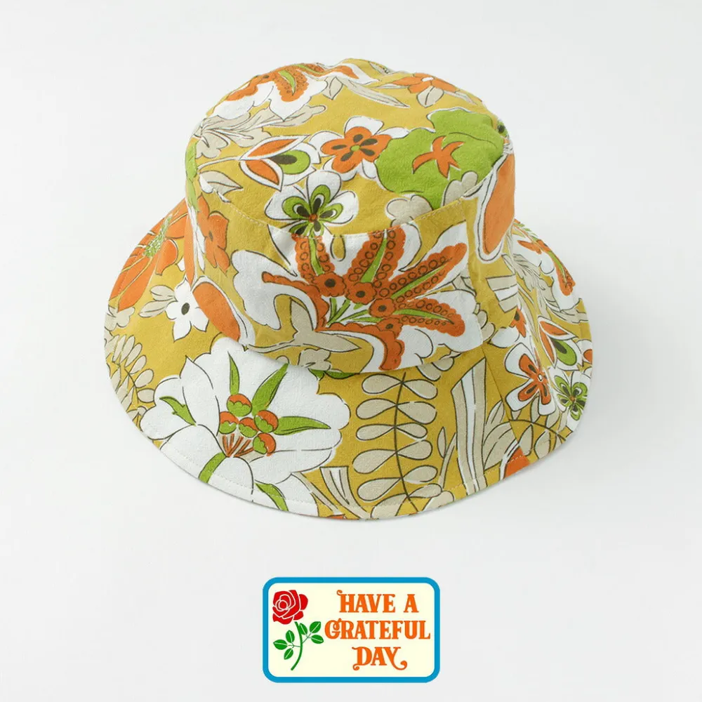 HAVE A GRATEFUL DAY Hats^/ Bucket Hat orange