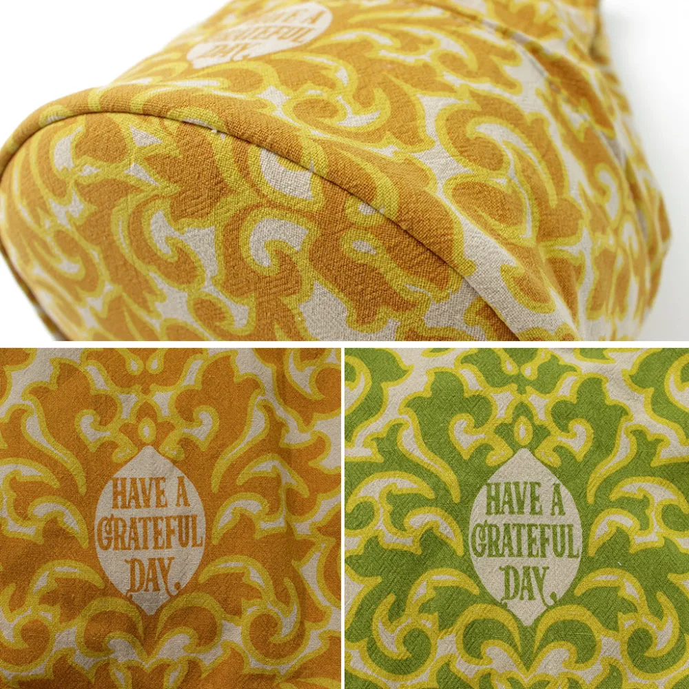 HAVE A GRATEFUL DAY Shoulder Bags^/ Retro damask fabric shoulder bag