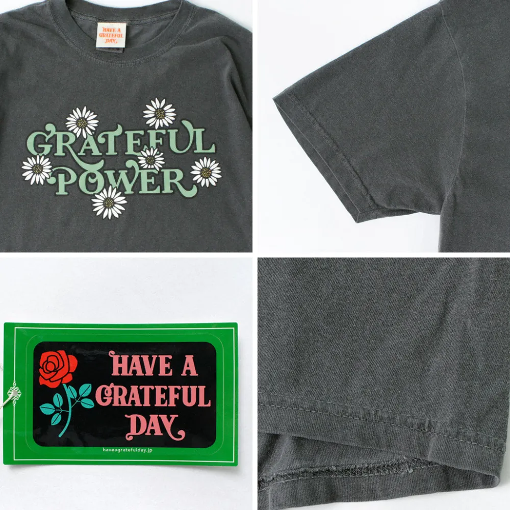 HAVE A GRATEFUL DAY T-Shirts^/ Short Sleeve T-Shirt -POWER#1