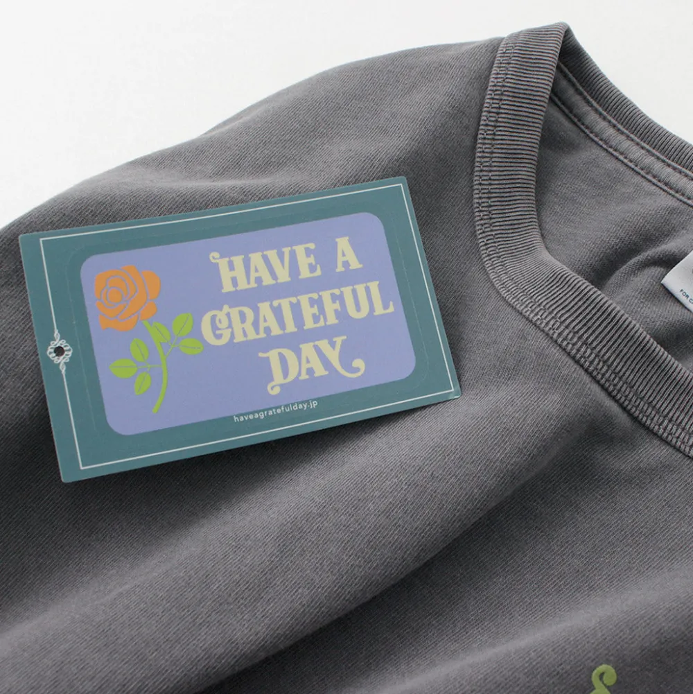 HAVE A GRATEFUL DAY T-Shirts^/ Tulip & Logo Long Sleeve T-shirt