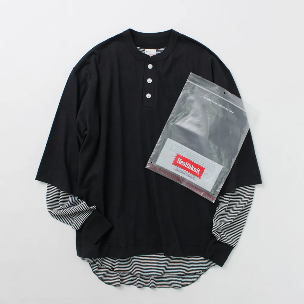 HEALTHKNIT T-Shirts^/ 2 Pack T-Shirt 7/10 Sleeve + Long Sleeve Waffle