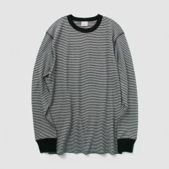 HEALTHKNIT T-Shirts^/ Basic Waffle Crew Neck Long Sleeve