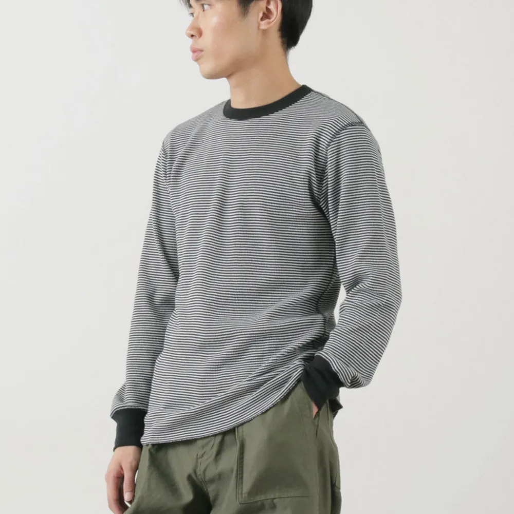 HEALTHKNIT T-Shirts^/ Basic Waffle Crew Neck Long Sleeve