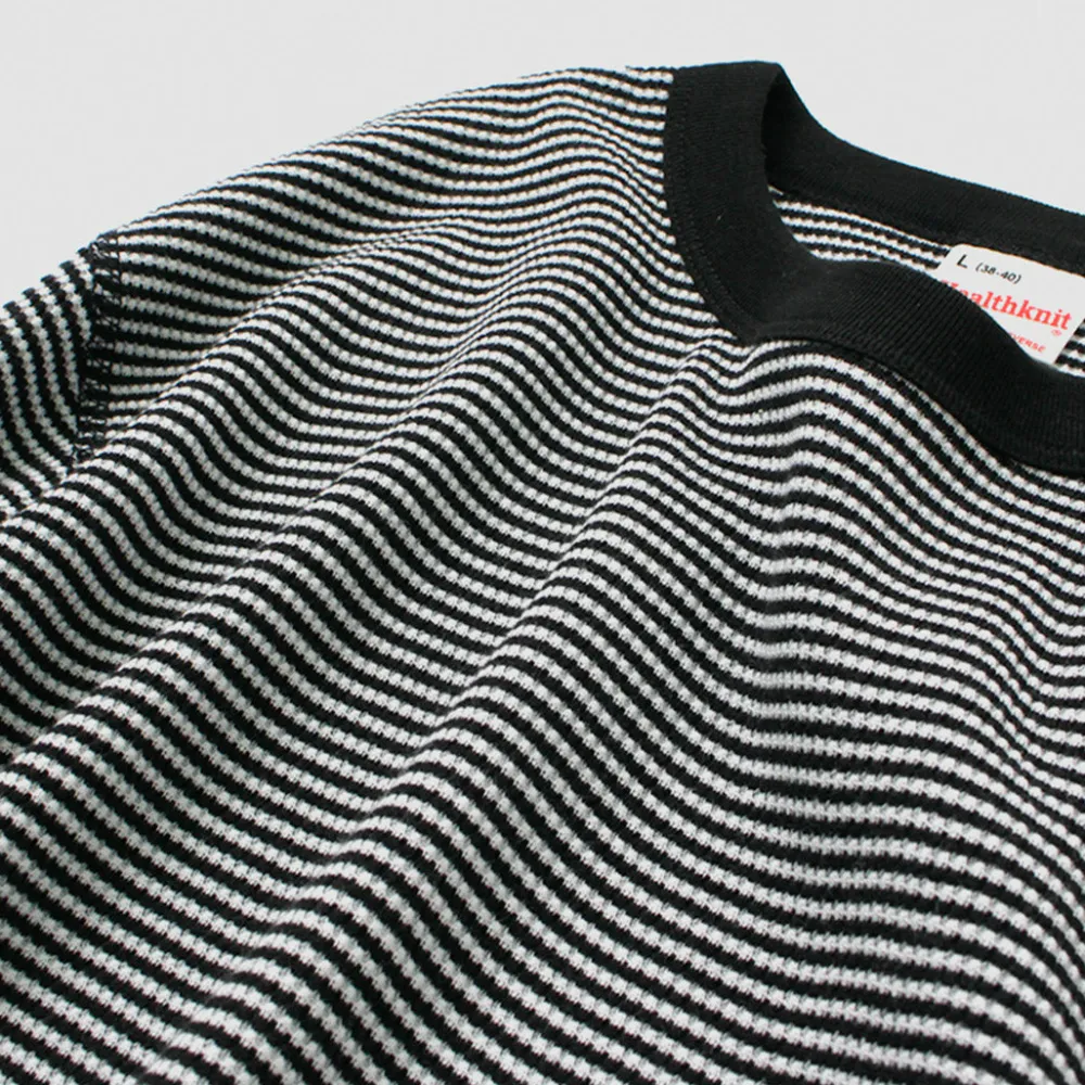 HEALTHKNIT T-Shirts^/ Basic Waffle Crew Neck Long Sleeve