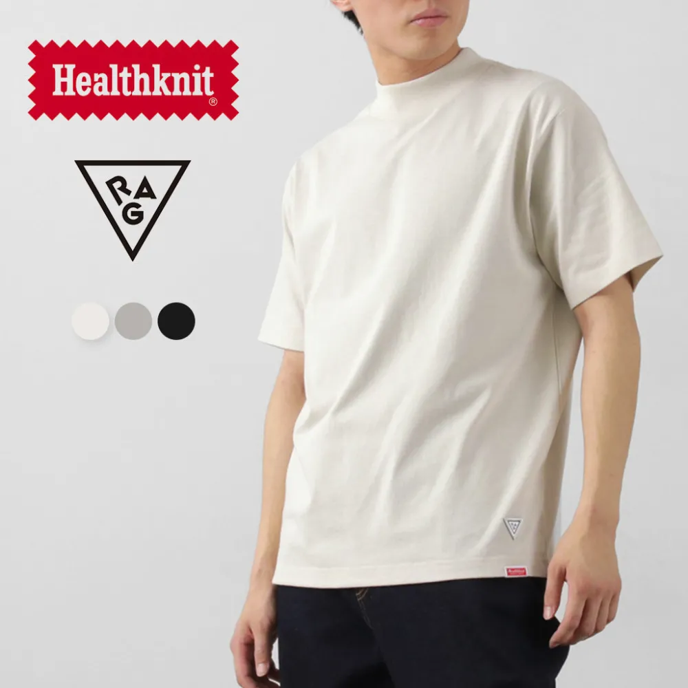 HEALTHKNIT T-Shirts^/ ×RAGMock Neck T-Shirt