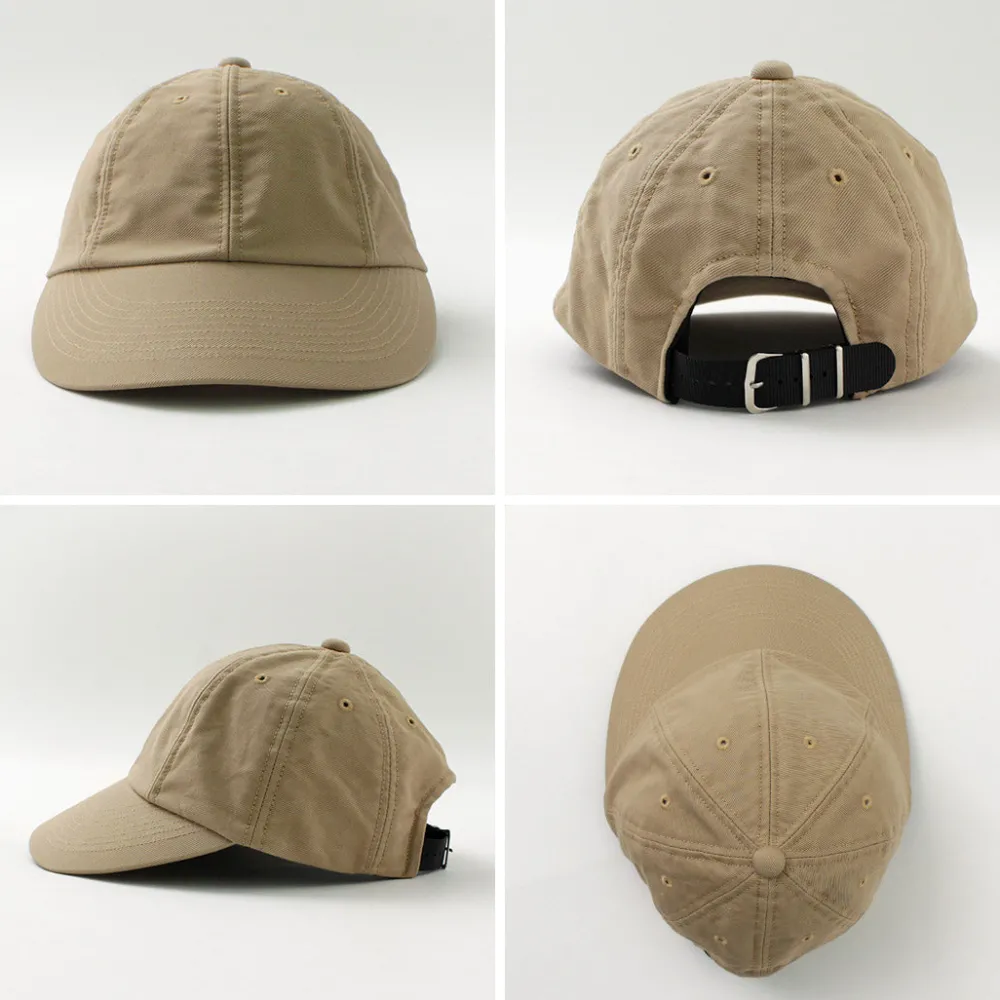 HICOSAKA Hats^/ Chino Big Visor 8 Panel Cap