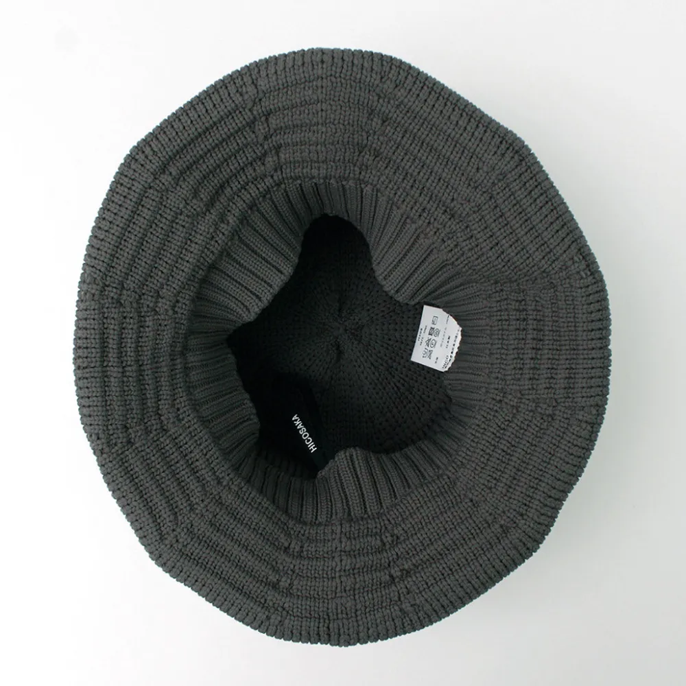 HICOSAKA Hats^/ Knit Bucket Hat
