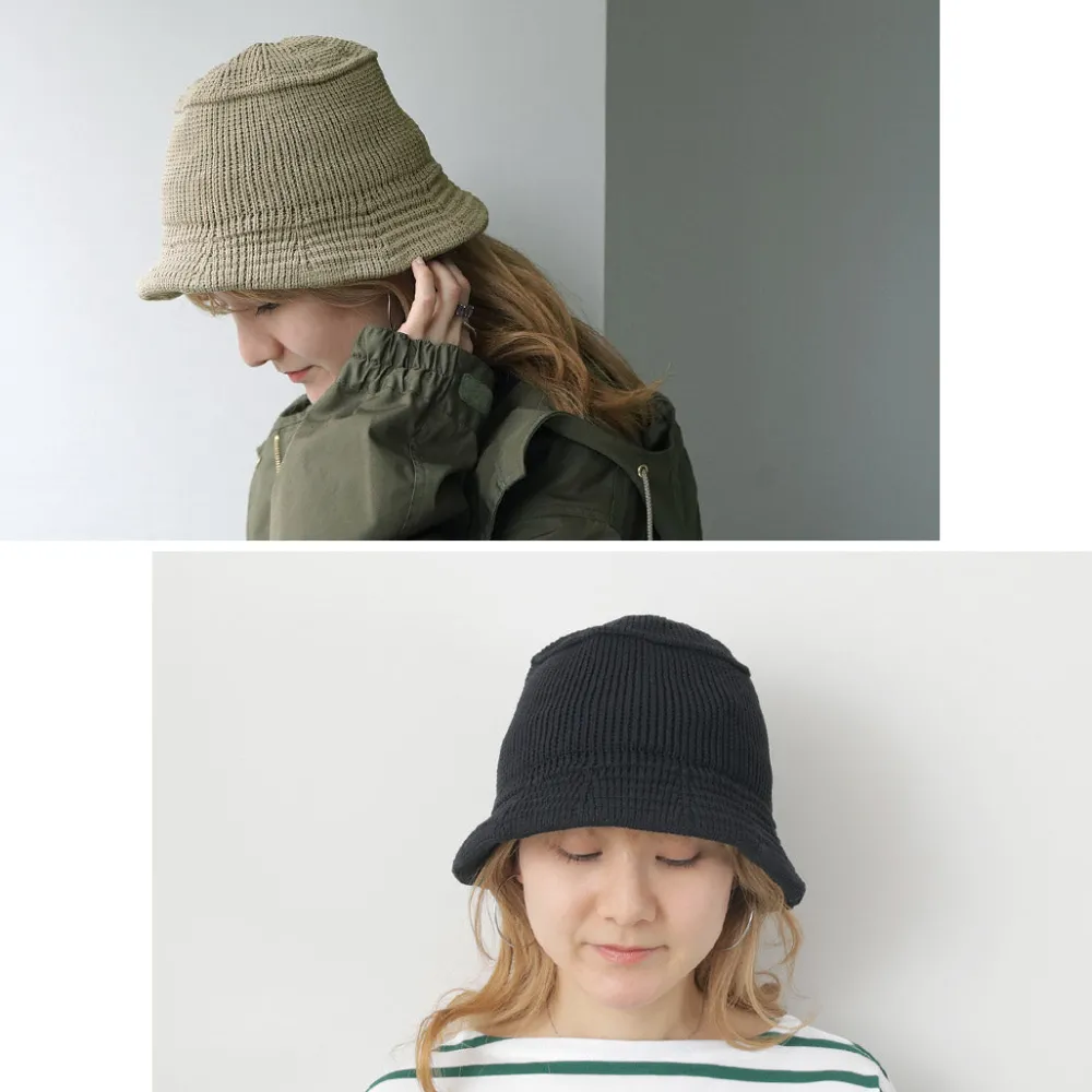 HICOSAKA Hats^/ Knit Bucket Hat