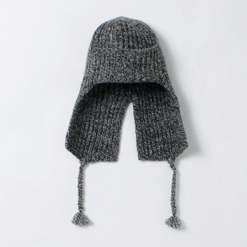 HICOSAKA Hats^/ Knit Flight Cap
