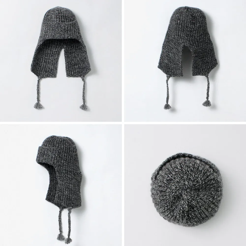 HICOSAKA Hats^/ Knit Flight Cap