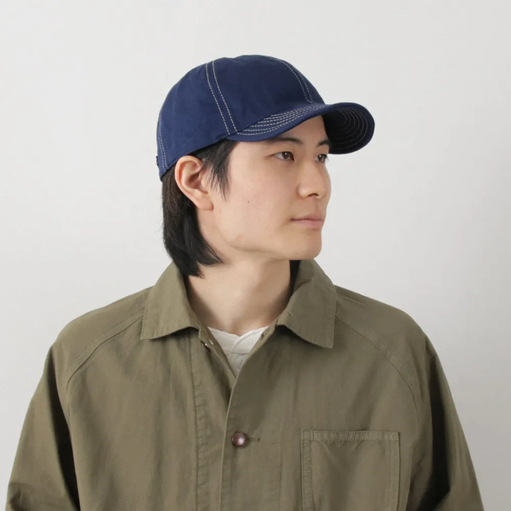 HIGHER Hats^/ Blue Selvage Denim Cinchback Cap