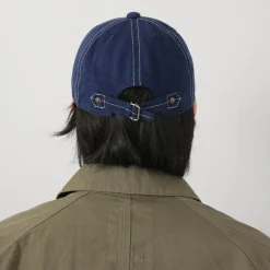 HIGHER Hats^/ Blue Selvage Denim Cinchback Cap