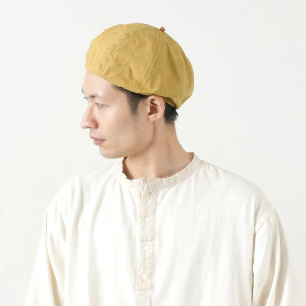 HIGHER Hats^/ Cotton Linen Weather Beret