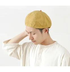 HIGHER Hats^/ Cotton Linen Weather Beret