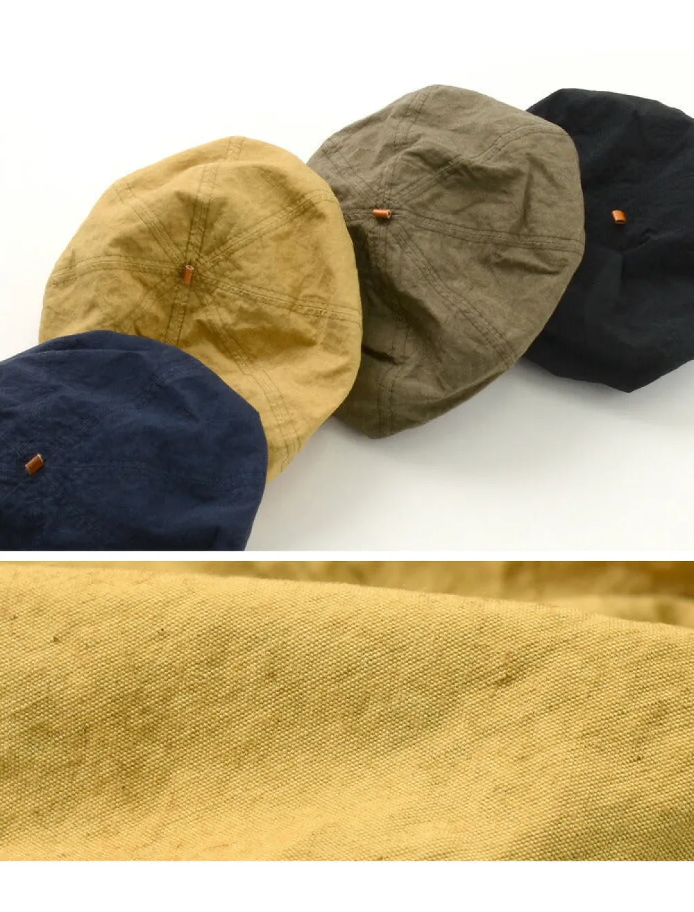 HIGHER Hats^/ Cotton Linen Weather Beret