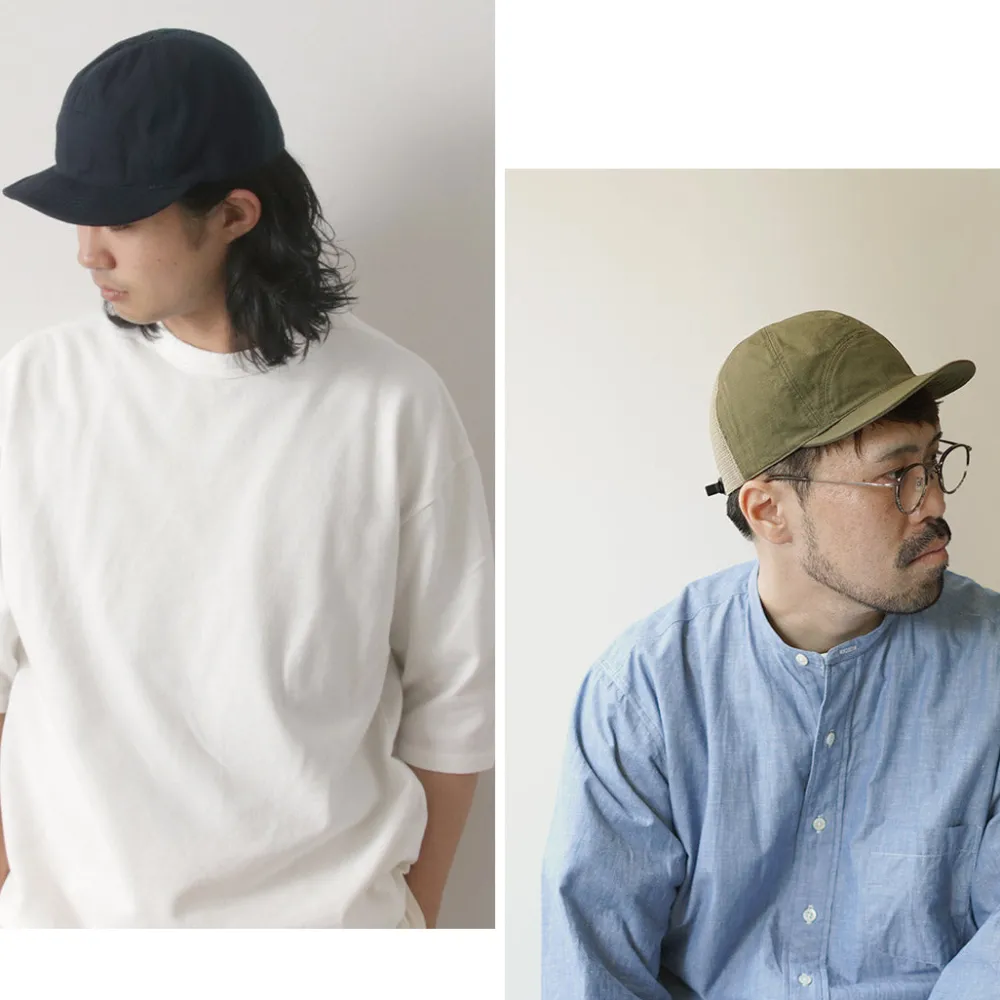 HIGHER Hats^/ Cotton Nylon Ripstop 7 Panel Mesh Cap