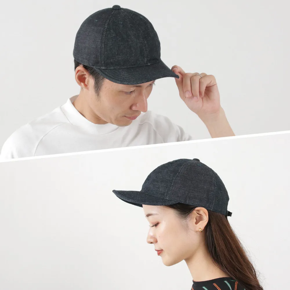 HIGHER Hats^/ multi-panel cap denim