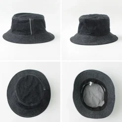 HIGHER Hats^/ F191 Selvedge Bucket Hat denim