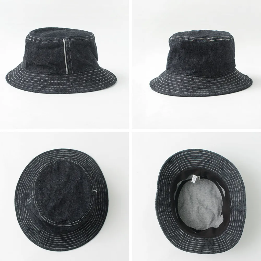 HIGHER Hats^/ F191 Selvedge Bucket Hat denim