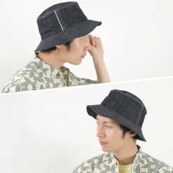 HIGHER Hats^/ F191 Selvedge Bucket Hat denim