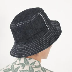 HIGHER Hats^/ F191 Selvedge Bucket Hat denim