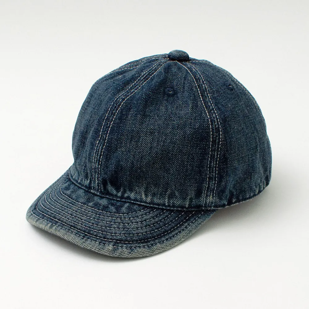 HIGHER Hats^/ Selvage denim cap used-wash