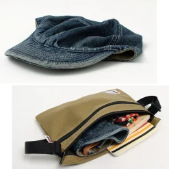 HIGHER Hats^/ Selvage denim cap used-wash
