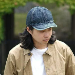 HIGHER Hats^/ Selvage denim cap used-wash