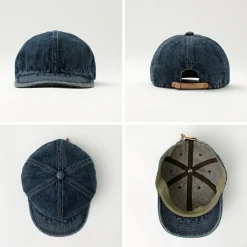 HIGHER Hats^/ Selvage denim cap used-wash