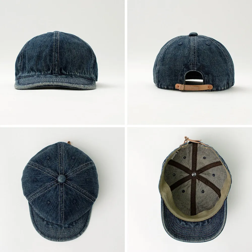 HIGHER Hats^/ Selvage denim cap used-wash