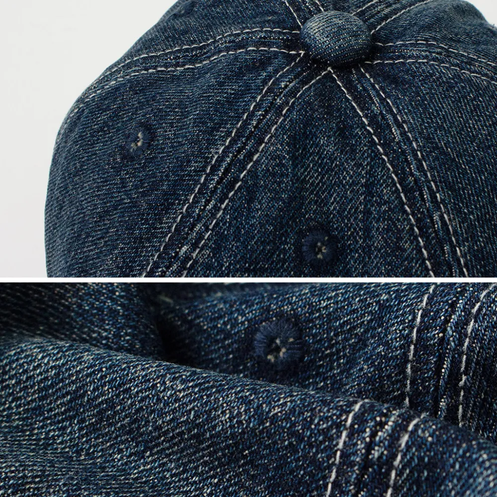 HIGHER Hats^/ Selvage denim cap used-wash