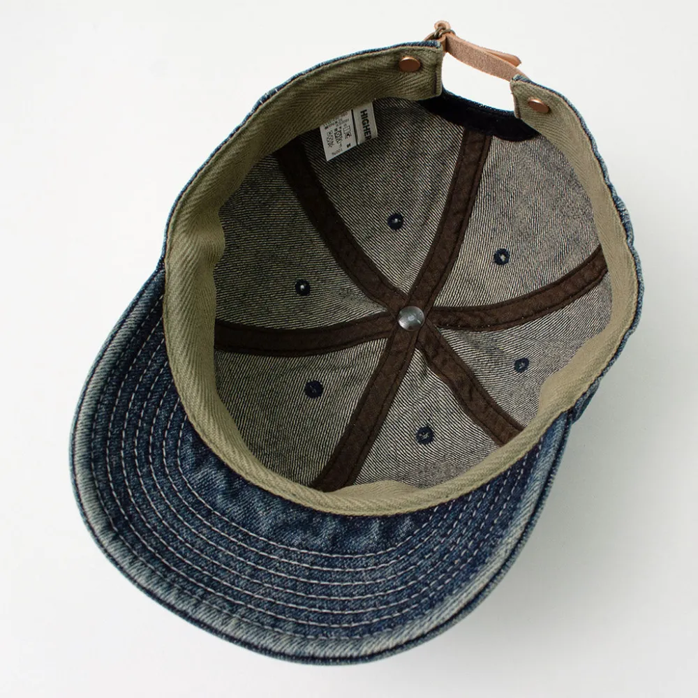HIGHER Hats^/ Selvage denim cap used-wash