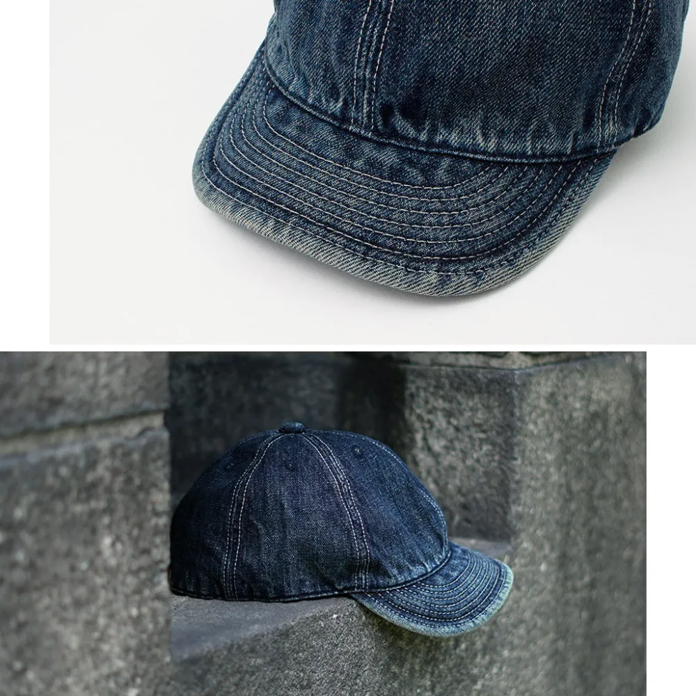 HIGHER Hats^/ Selvage denim cap used-wash