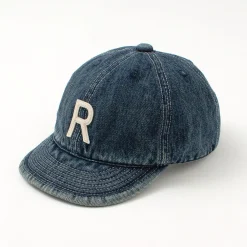 HIGHER Hats^/ Selvage denim cap with initials badge