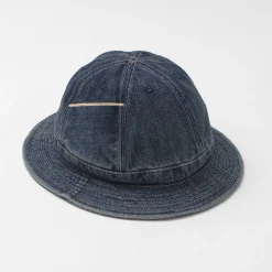 HIGHER Hats^/ Selvage Denim Panel 6 Hat - Used finish used-wash