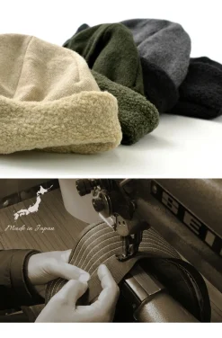 HIGHER Hats^/ Vintage Wool Flannel Beanie