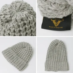 HIGHLAND 2000 Hats^/ Bob Cap Tuck Stitch (Alpaca x British Wool Mix)
