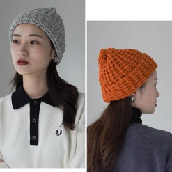 HIGHLAND 2000 Hats^/ Bob Cap Tuck Stitch (Alpaca x British Wool Mix)
