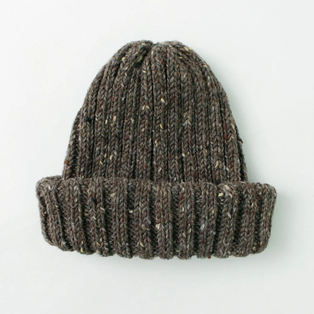 HIGHLAND 2000 Hats^/ BW nep wool 2ÁE bobby cap (double turn-up)