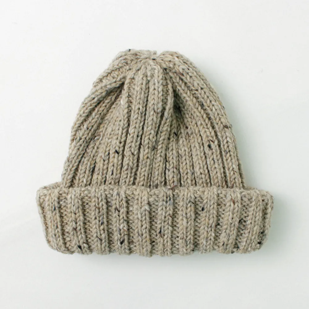 HIGHLAND 2000 Hats^/ BW nep wool 2ÁE bobby cap (double turn-up)