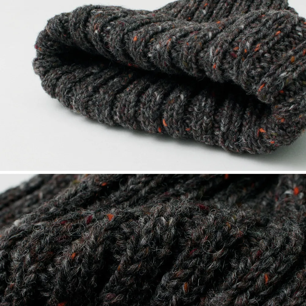 HIGHLAND 2000 Hats^/ BW nep wool 2ÁE bobby cap (double turn-up)