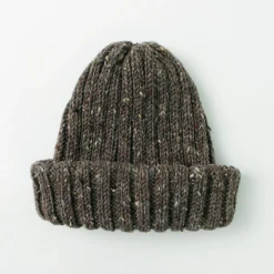 HIGHLAND 2000 Hats^/ BW nep wool 2ÁE bobby cap (double turn-up)