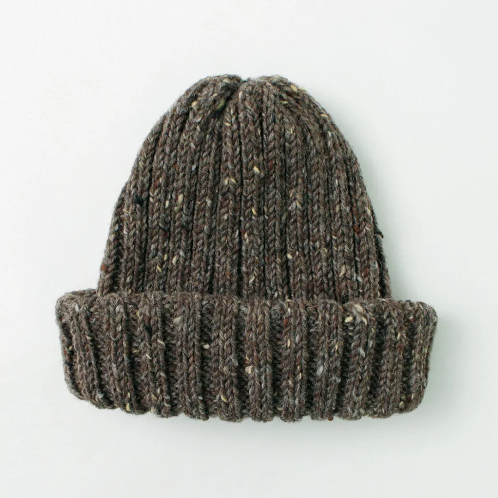 HIGHLAND 2000 Hats^/ BW nep wool 2ÁE bobby cap (double turn-up)