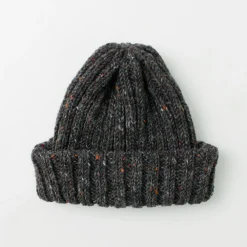HIGHLAND 2000 Hats^/ BW nep wool 2ÁE bobby cap (double turn-up)