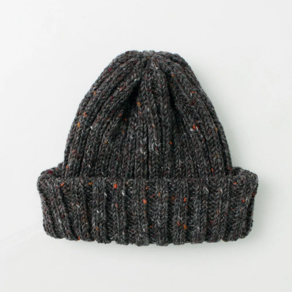 HIGHLAND 2000 Hats^/ BW nep wool 2ÁE bobby cap (double turn-up)