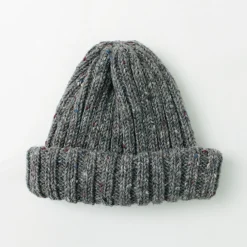 HIGHLAND 2000 Hats^/ BW nep wool 2ÁE bobby cap (double turn-up)