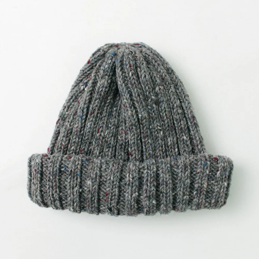 HIGHLAND 2000 Hats^/ BW nep wool 2ÁE bobby cap (double turn-up)