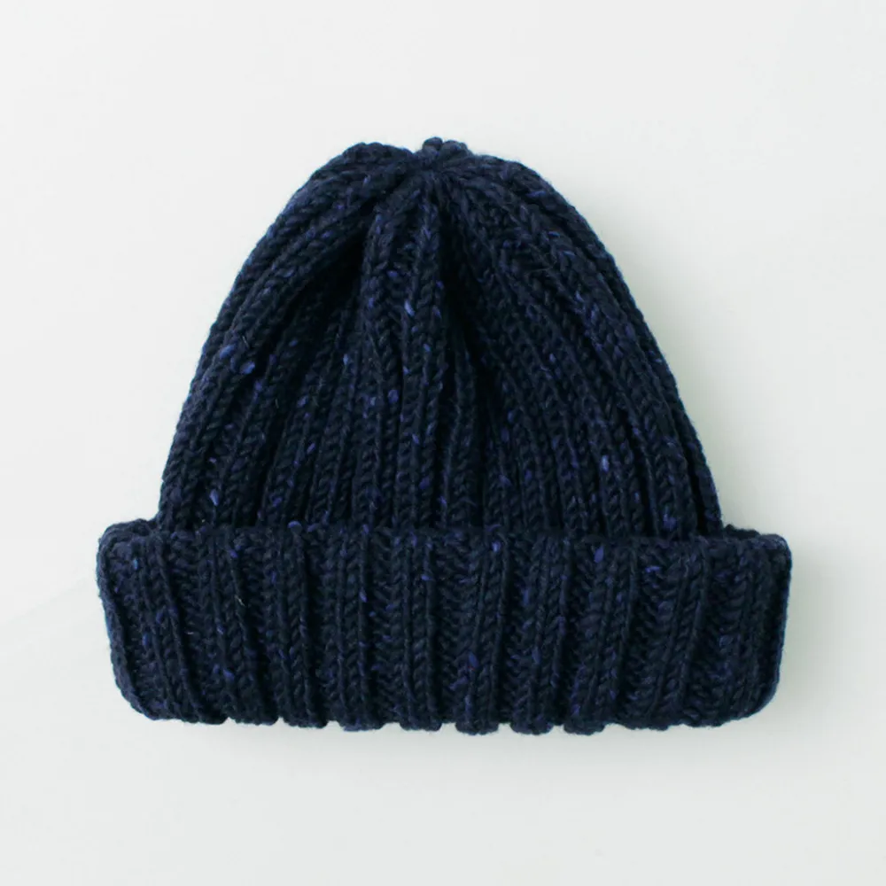 HIGHLAND 2000 Hats^/ BW nep wool 2ÁE bobby cap (double turn-up)