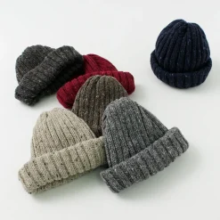 HIGHLAND 2000 Hats^/ BW nep wool 2ÁE bobby cap (double turn-up)
